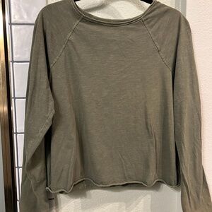 Universal Thread Grey Oversized Long Sleeve Tee